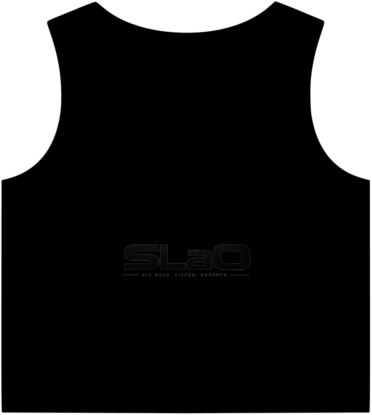 SLaO Women’s Essential Rib Crop Tank — Sit Back. Listen. Observe.