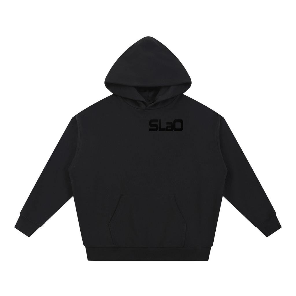 SLaO Essential Heavyweight Hoodie — Sit Back. Listen. Observe.